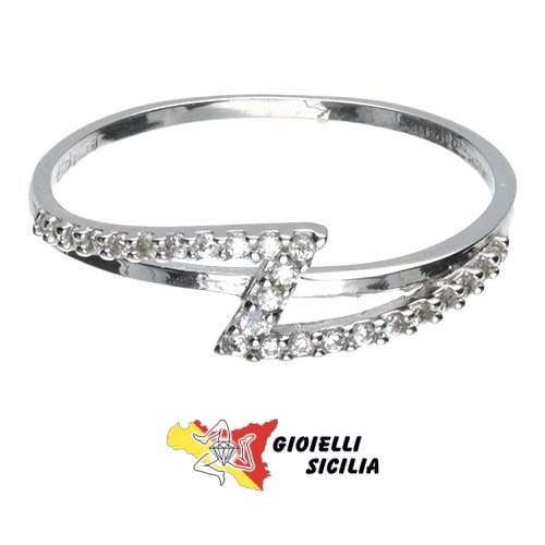 Anello FANTASIA Oro Bianco 18 Kt. 750°/oo A2015