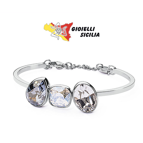 Brosway Bracciale Donna in Acciaio e Cristalli | Collezione Dafne - BFN18