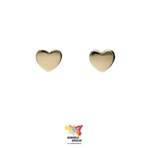 Orecchini Cuore Oro Giallo 18 Kt. 750°/oo - Art. CAMPOR40G