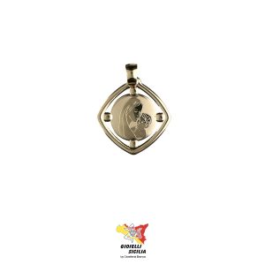 Ciondolo/Madonna Donna Oro Giallo 18 Kt. 750°/oo - Art.  ME12349