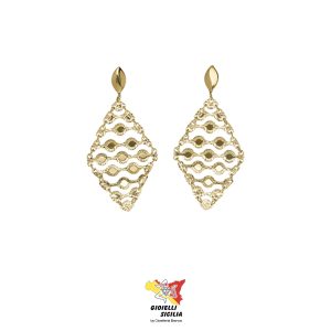 Orecchini pendenti Oro Giallo 18 Kt. 750°/oo - Art. O-KLEO30