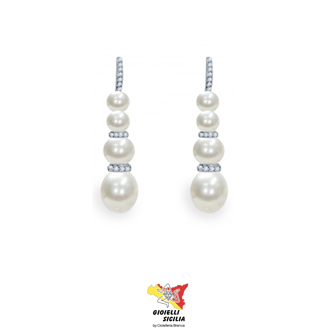 Orecchini con perle coltivate South Sea | Gioielli | , casa d'aste
