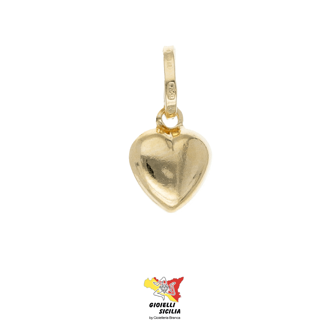 Ciondolo/Cuore UNISEX in Oro Giallo 18 Kt. 750°/oo - Art. PN339YG