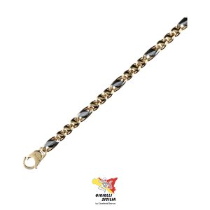 Collana UNISEX in Oro Giallo/Bianco 18 Kt. 750°/oo - Art.  UP-P11