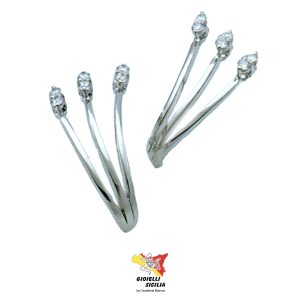 Orecchini DINI Donna Oro Bianco 18 Kt. 750°/oo – Art. XO0355