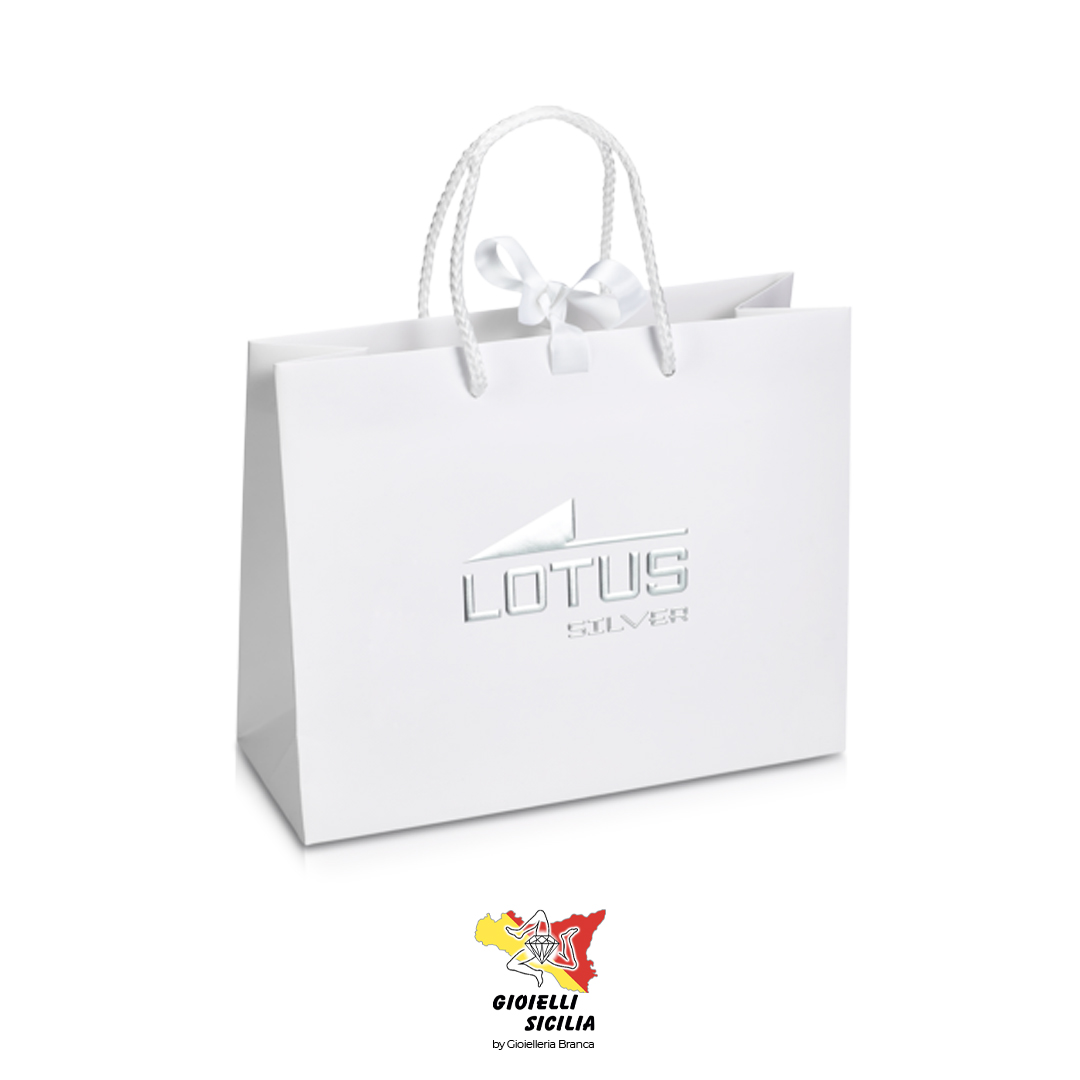 LOTUS SILVER Orecchini Donna It Girl – Argento 925 Con Zirconi Chiari – Cerchio Aperto