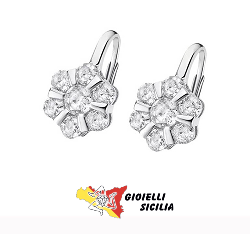 Laimons Orecchini A Pressione Donna In Argento 925 Con Disco Leopardato - Design Moderno, Gioielli Autentici
