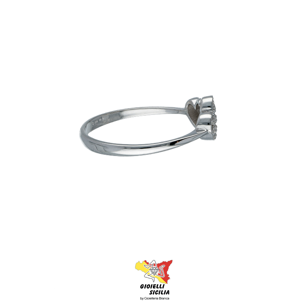 Anello FANTASIA Oro Bianco 18 Kt. 750°/oo - Art. AN603 - immagine 2