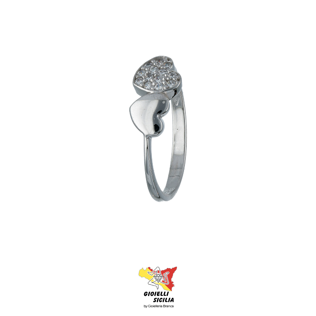 Anello FANTASIA Oro Bianco 18 Kt. 750°/oo - Art. AN603 - immagine 3