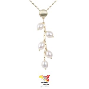 Collana Donna BluAmante Argento 925 con Perle - Art. BCN528CD