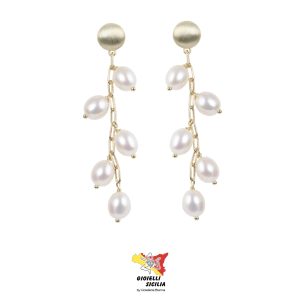 Orecchini Donna BluAmante Argento 925 con Perle - Art. BOR528CD