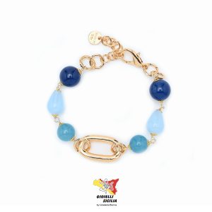Bracciale Rossella C Donna in Ottone PVD Oro Giallo - Art. 040BRau