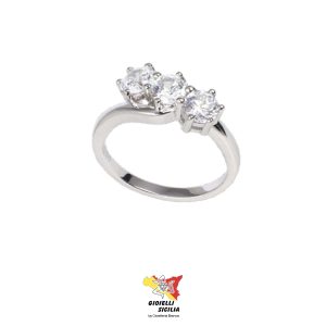 Anello BluAmante in Argento 925 con Swarovski - Art. BAN395BH-18