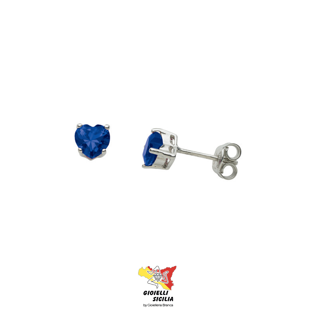 Orecchini BluAmante in Argento 925 con Swarovski - Art. BOR109PB