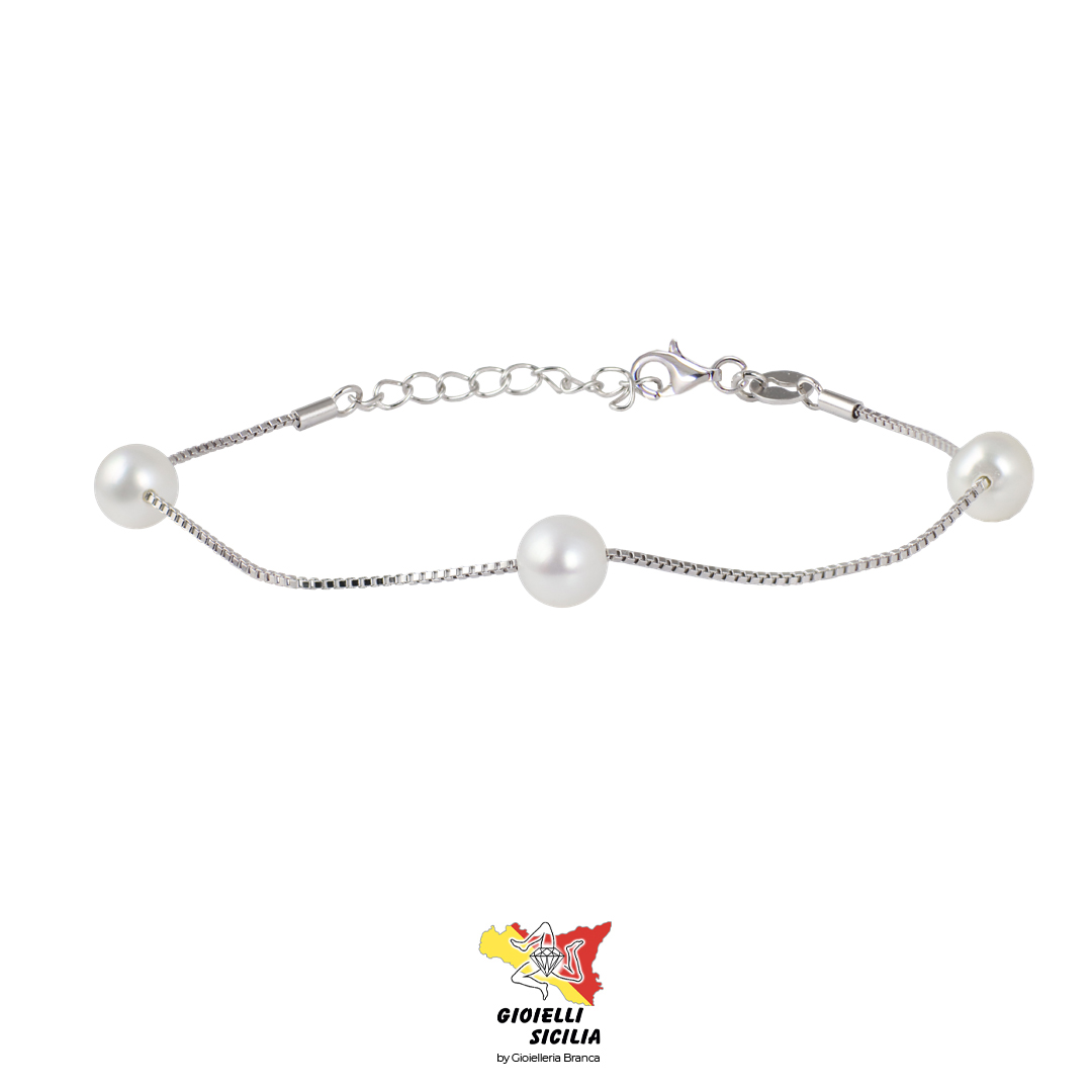 Bracciale Donna BluAmante in Argento 925 con Perle - Art. BBR500AG