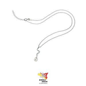 Collana BluAmante in Argento 925 con Perla- Art. BCN490NH