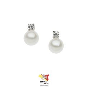 Orecchini BluAmante in Argento 925 con Perle - Art. BOR145U65