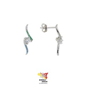 Orecchini BluAmante in Argento 925 con Swarovski - Art. BOR162UH