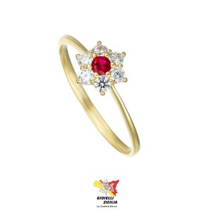 Anello DANA Donna Oro Giallo 9 Kt. 375°/oo – Art. ANDER04OGPRN16