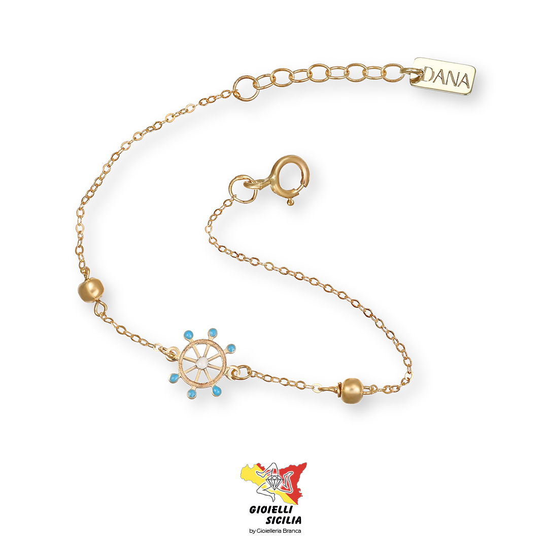 Bracciale DANA Bimbo/a Oro Giallo 9 Kt. 375°/oo – Art. BRBFC44OGSAL13E2