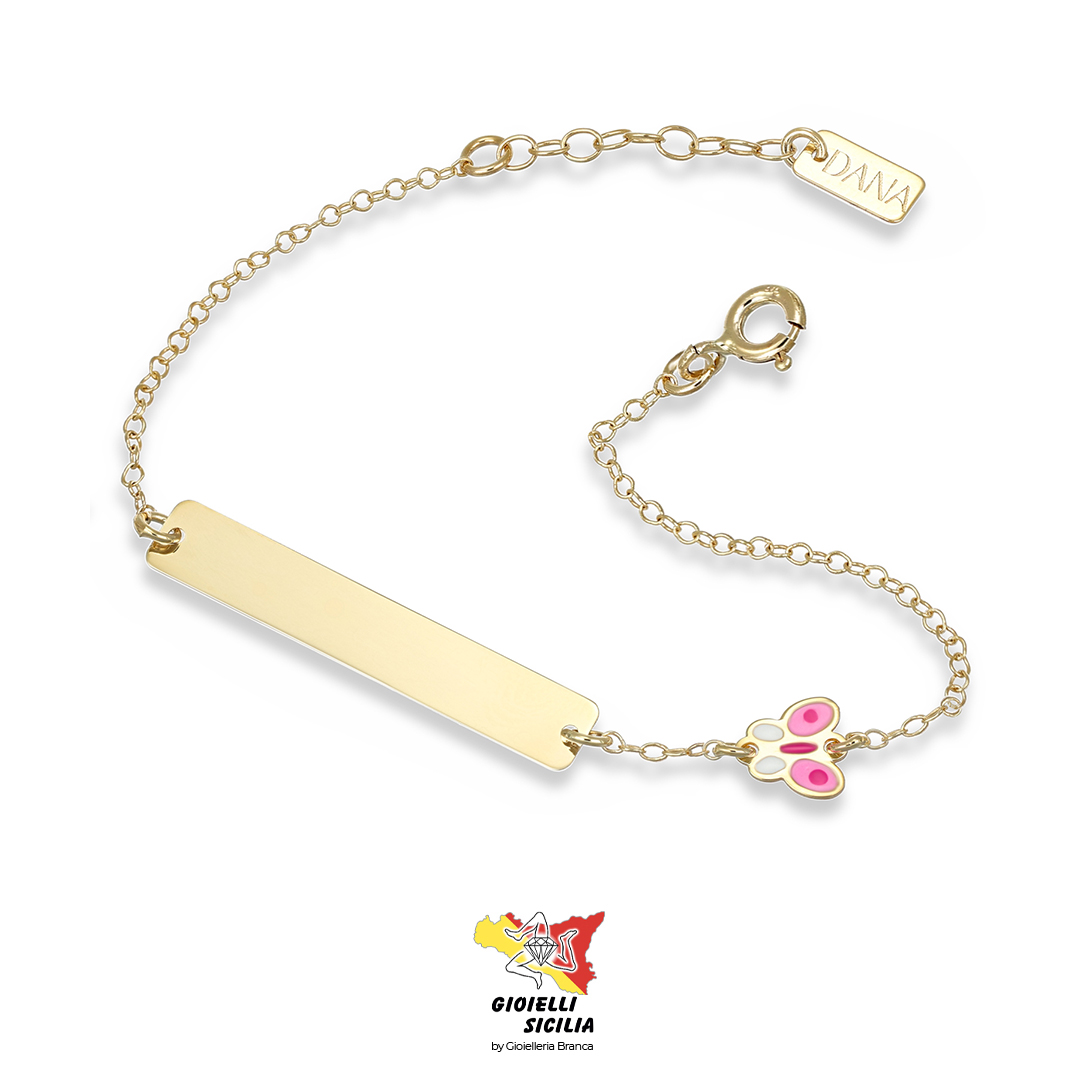 Bracciale DANA Bimbo/a Oro Giallo 9 Kt. 375°/oo – Art. BRBFC84OGSPL14E2