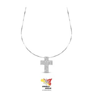 Collana DANA Donna Oro Bianco 9 Kt. 375°/oo – Art. CLDER07OBPBL50