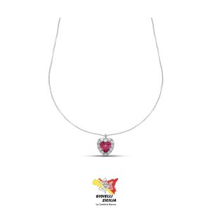 Collana DANA Donna Oro Bianco 9 Kt. 375°/oo – Art. CLDFI02OBPRL43R3