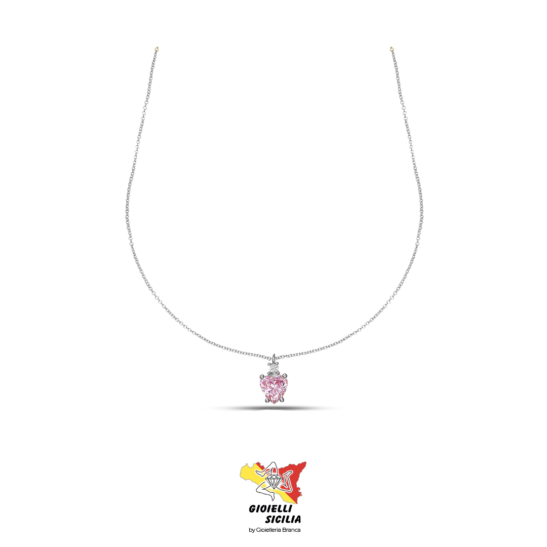 Collana DANA Donna Oro Bianco 9 Kt. 375°/oo – Art. CLDFI04OBPPL40E2
