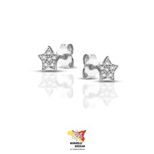Orecchini DANA Donna Oro Bianco 9 Kt. 375°/oo – Art. ORBCL08OBPB