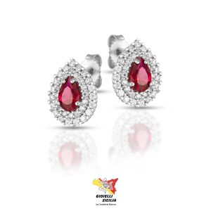 Orecchini DANA Donna Oro Bianco 9 Kt. 375°/oo – Art. ORDER02OBPR